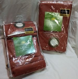 Thermosave Solid Thermapanel Room Darkening Curtain Panel Set(2)